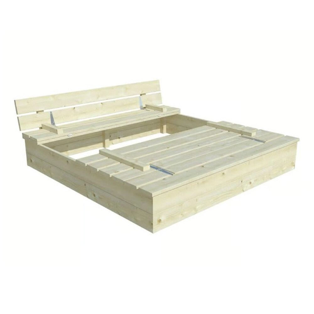 SANDKASSE PALMAKO SANDY 120X120 M/LOKK