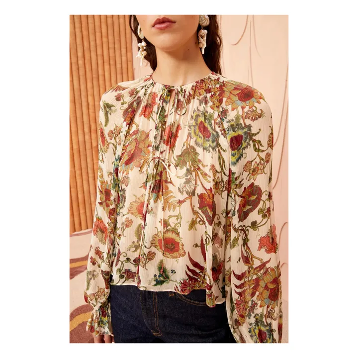 Ulla Johnson Blouse Bernadette Soie | Rose pâle