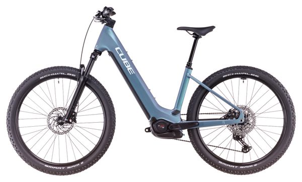 VTT Électrique Semi-Rigide Cube Reaction Hybrid Pro 800 Easy Entry Shimano Deore/Deore XT 12V 800 Wh 27.5'' Bleu Vert Smaragd 2025