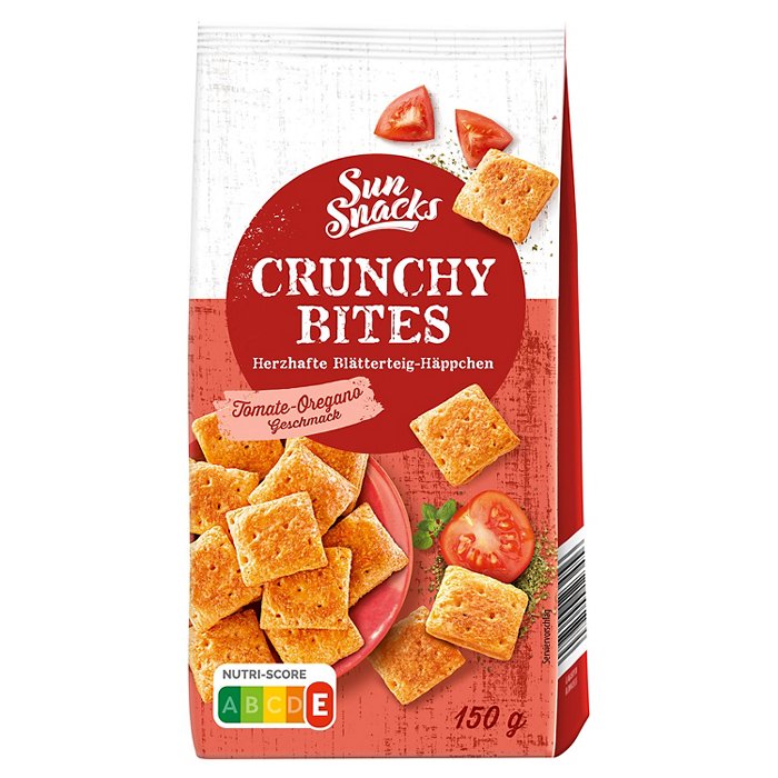 SUNSNACKS Crunchy Bites 150 g, Tomate-Oregano