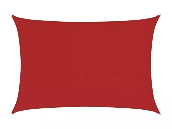 Voile d'ombrage 160 g/m² Rouge 5x6 m PEHD