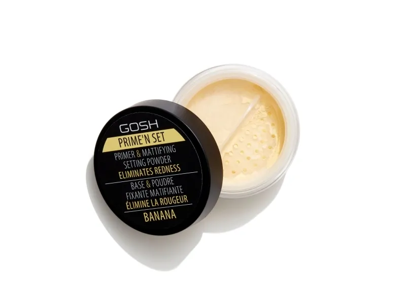 Gosh Gosh fikserende og matterende pudder/base 2in1 002 Banana 7g