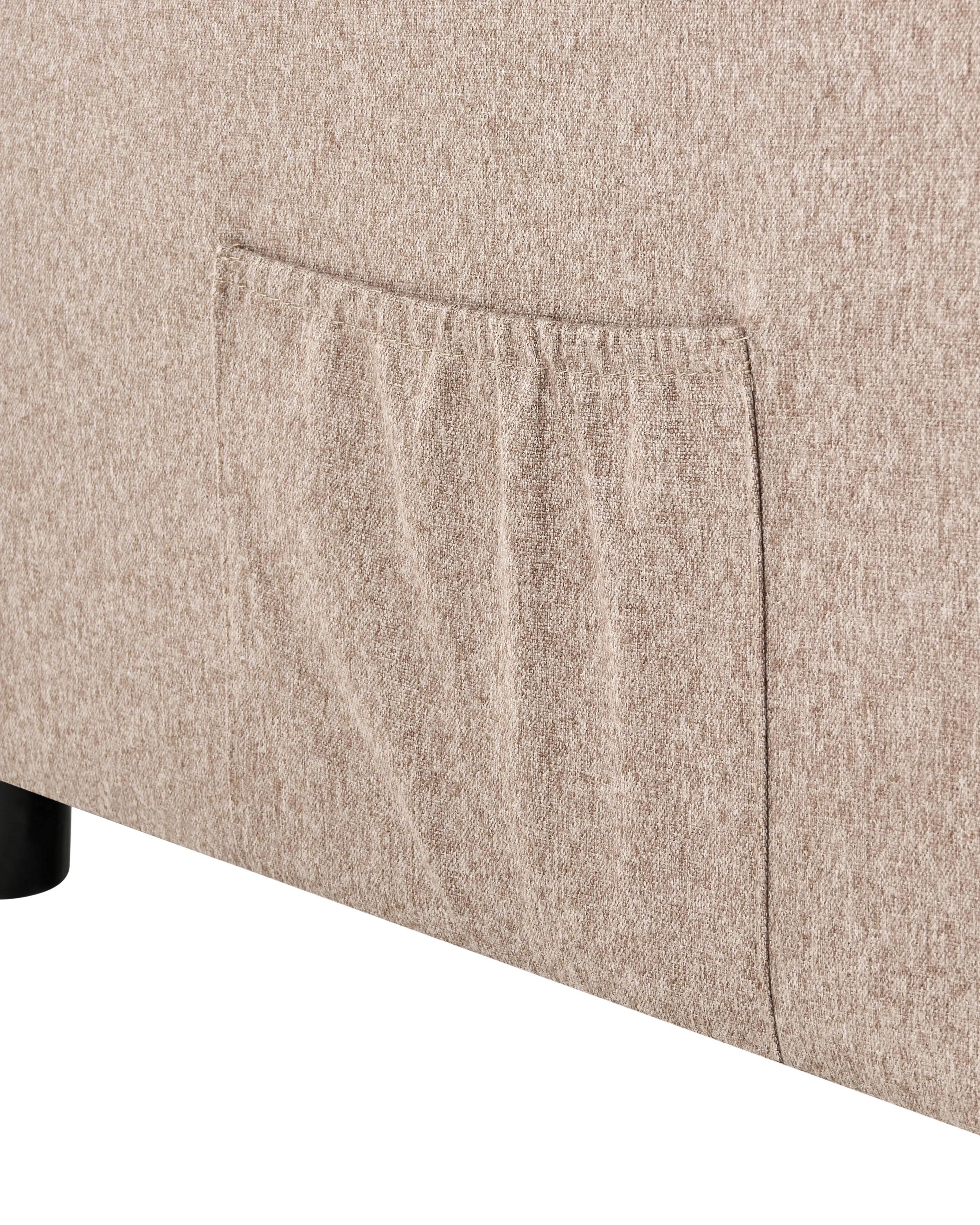 Relaxfauteuil OTUS inclusief voetensteun Stof Taupe