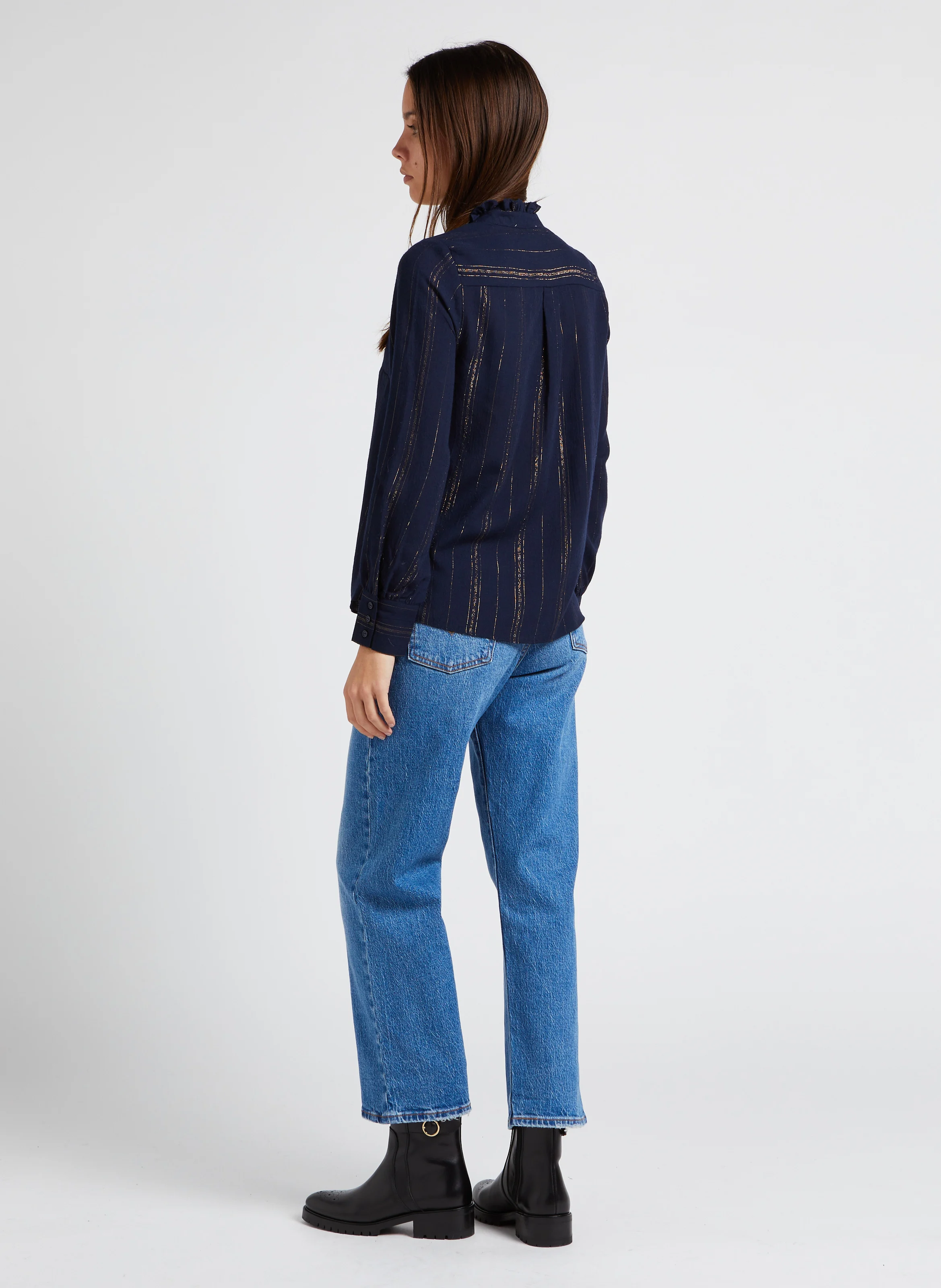 BENETT - Bottes en cuir lisse | Noir
