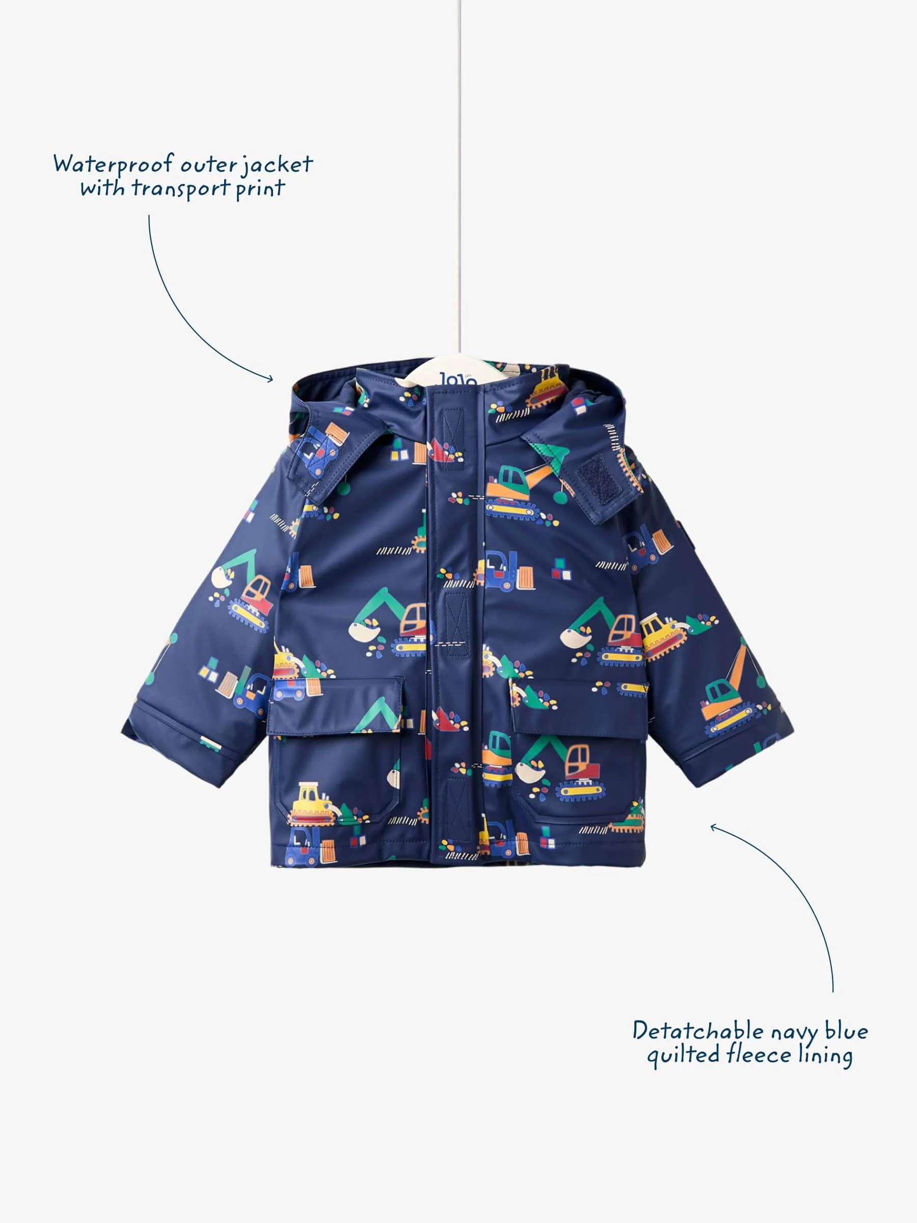 Jojo Maman Bébé 3-in-1 waterbestendig jack