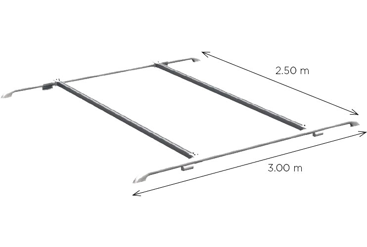 Thule Roof Rails Deluxe Dachreling silber