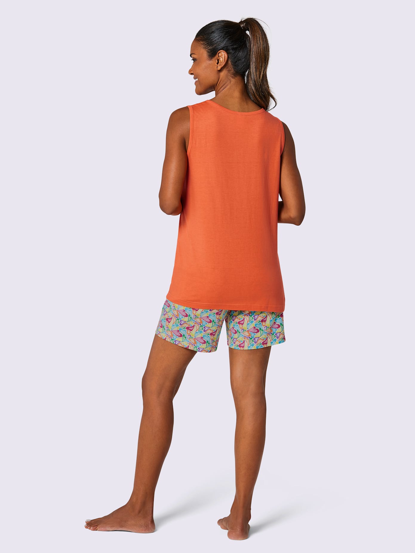 Pyjama court jersey fin