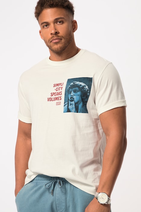 STHUGE T-Shirt, Halbarm, Print, Rundhals, bis 8 XL