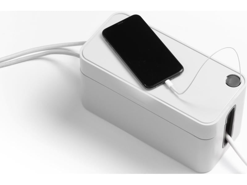 DURABLE Kabelbox Cavoline S, Grau Kabelbox für eine übersichtliche Kabelorganisation