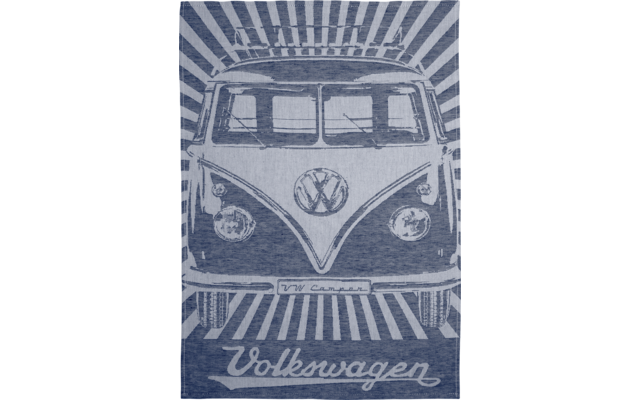 VW Collection T1 Bulli Geschirrtuch 2er Set Rot/Blau 70 x 50 cm