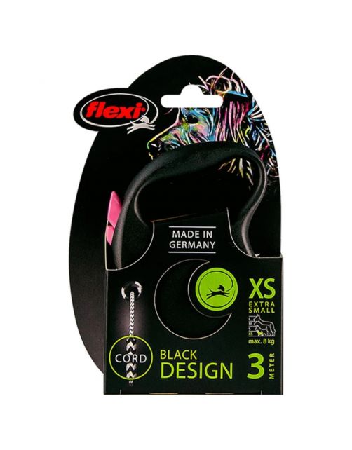 Flexi Black Design Koord Xs 3 m - Hondenriem