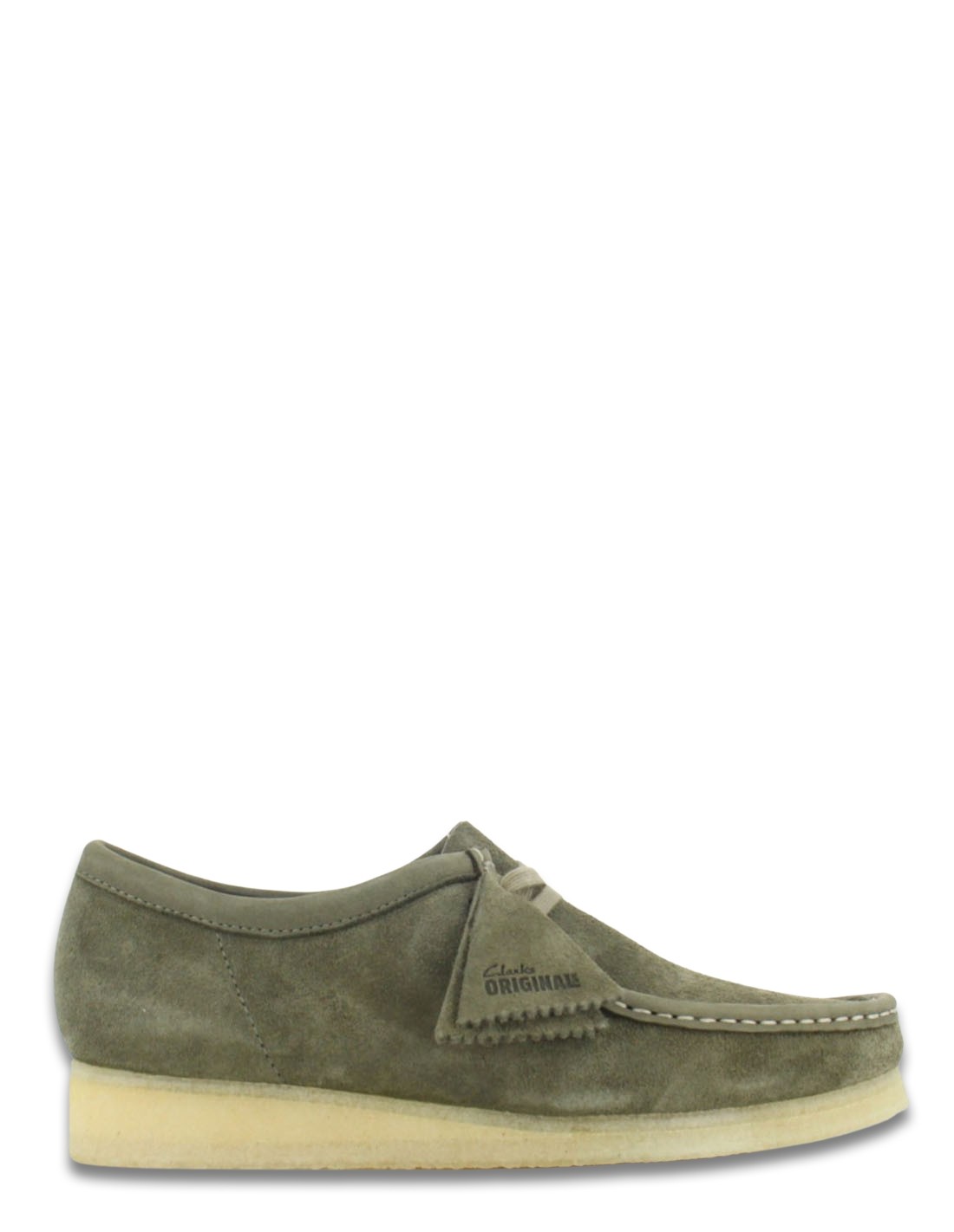 clarks Derbies Homme Wallabee Pale Khaki Suede