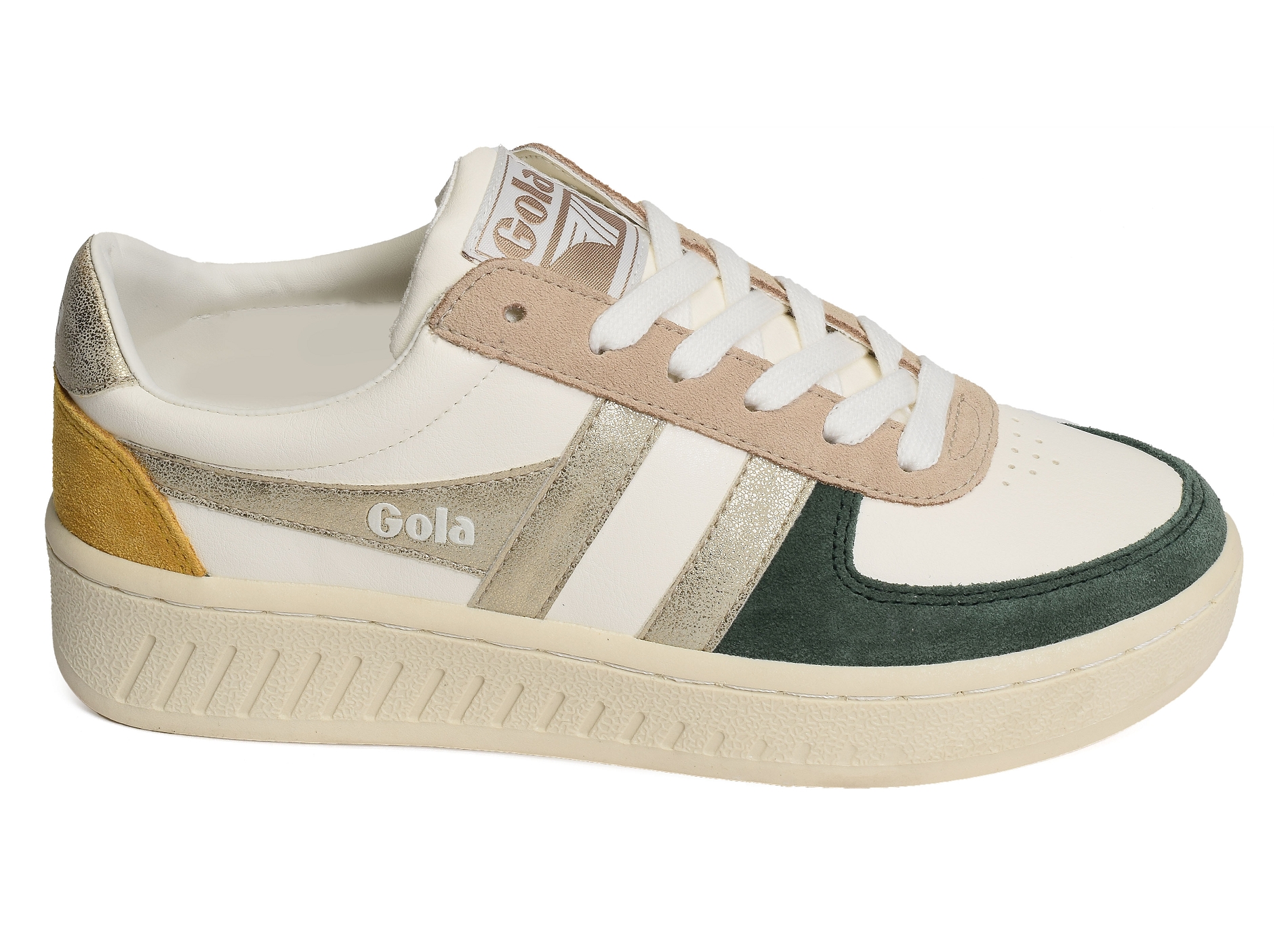 Grandslam quadrant trainers w blanc vert