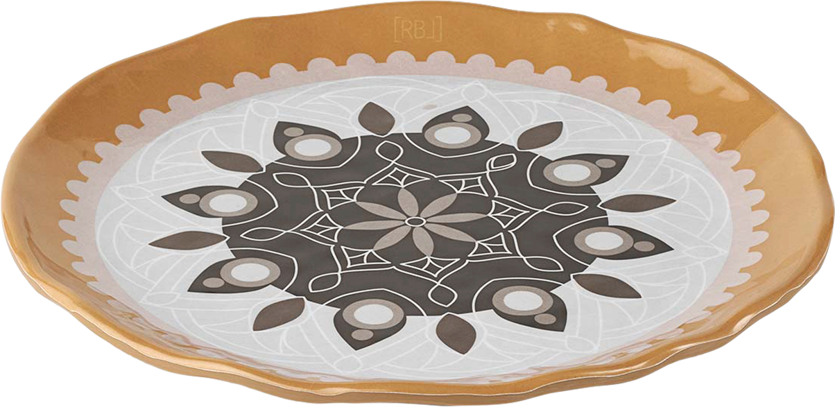 Rebel Outdoor Dessertteller 22 cm braun