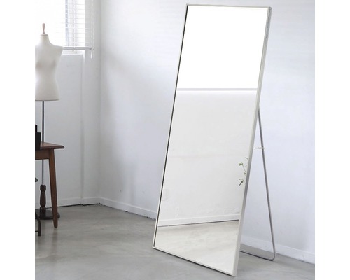 Staande spiegel Chicago aluminium zilver 51x150 cm