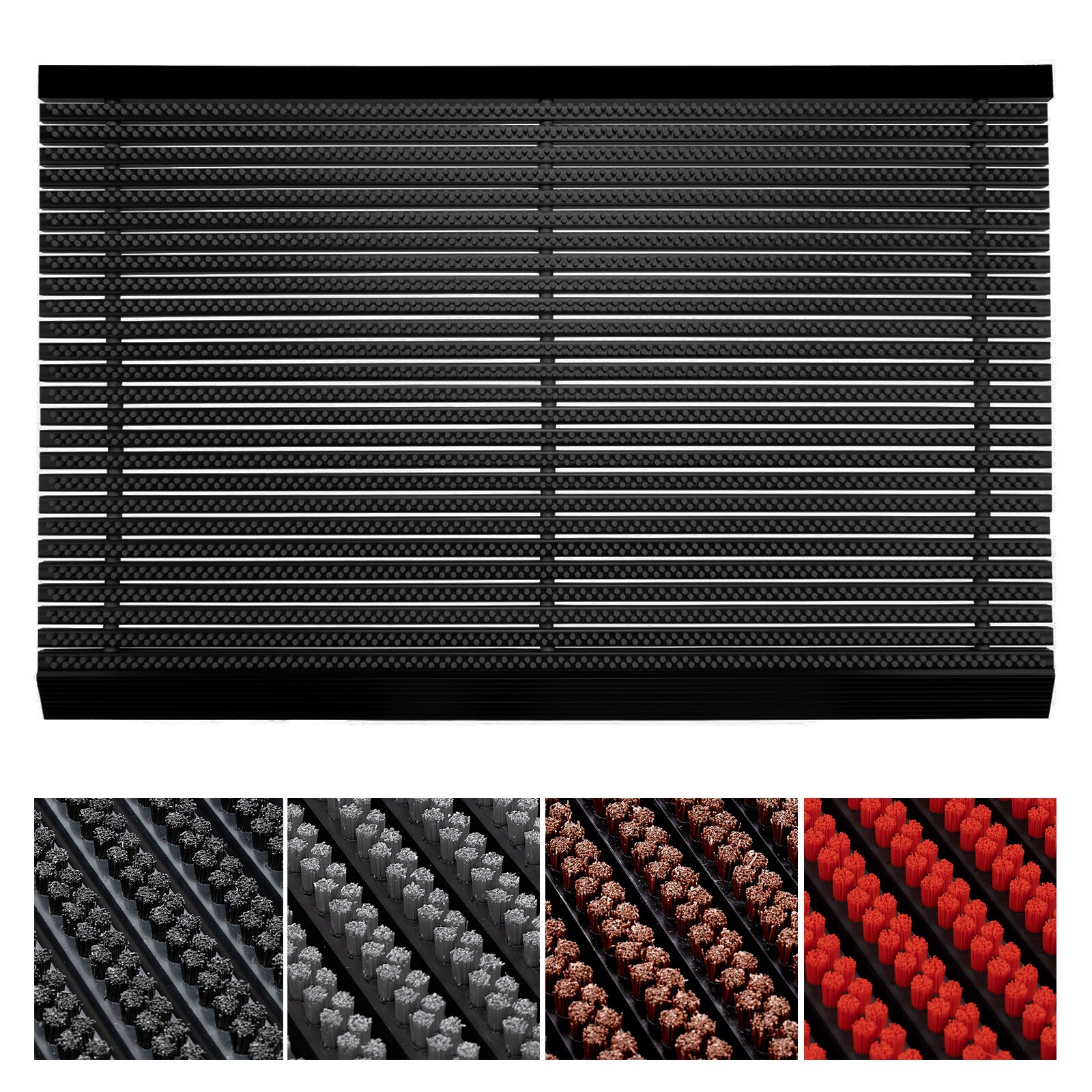 casa pura Türmatte | Power Brush | Schwarz