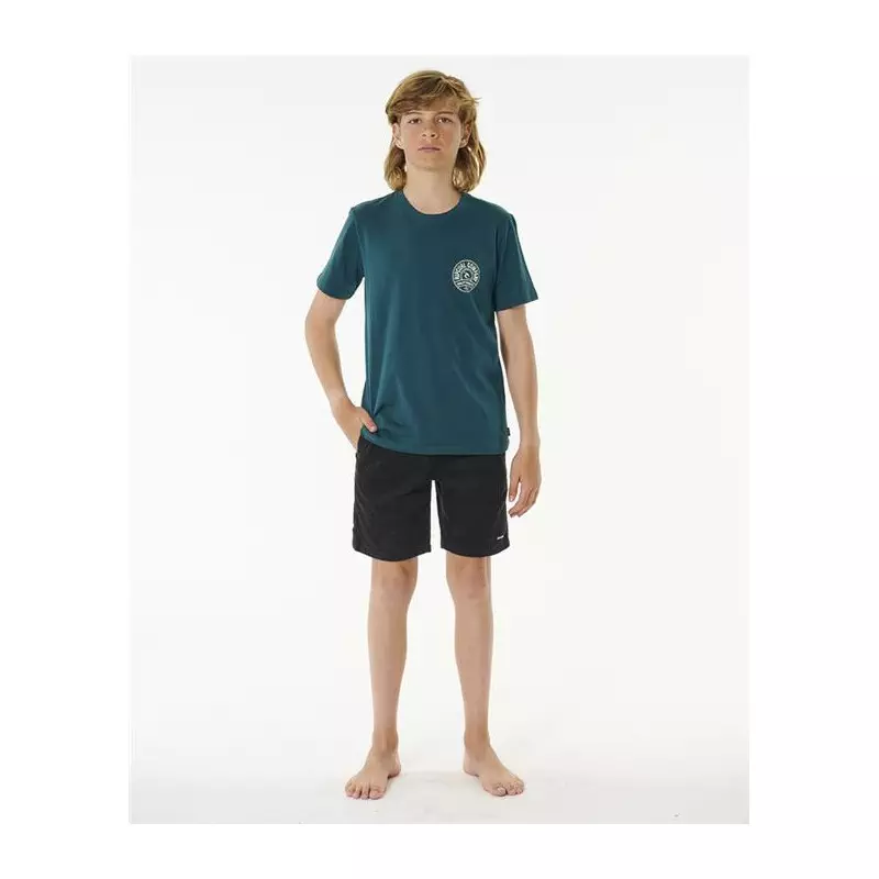 Teeshirt junior RIPCURL Stapler Tee -Boy Blue Green 12