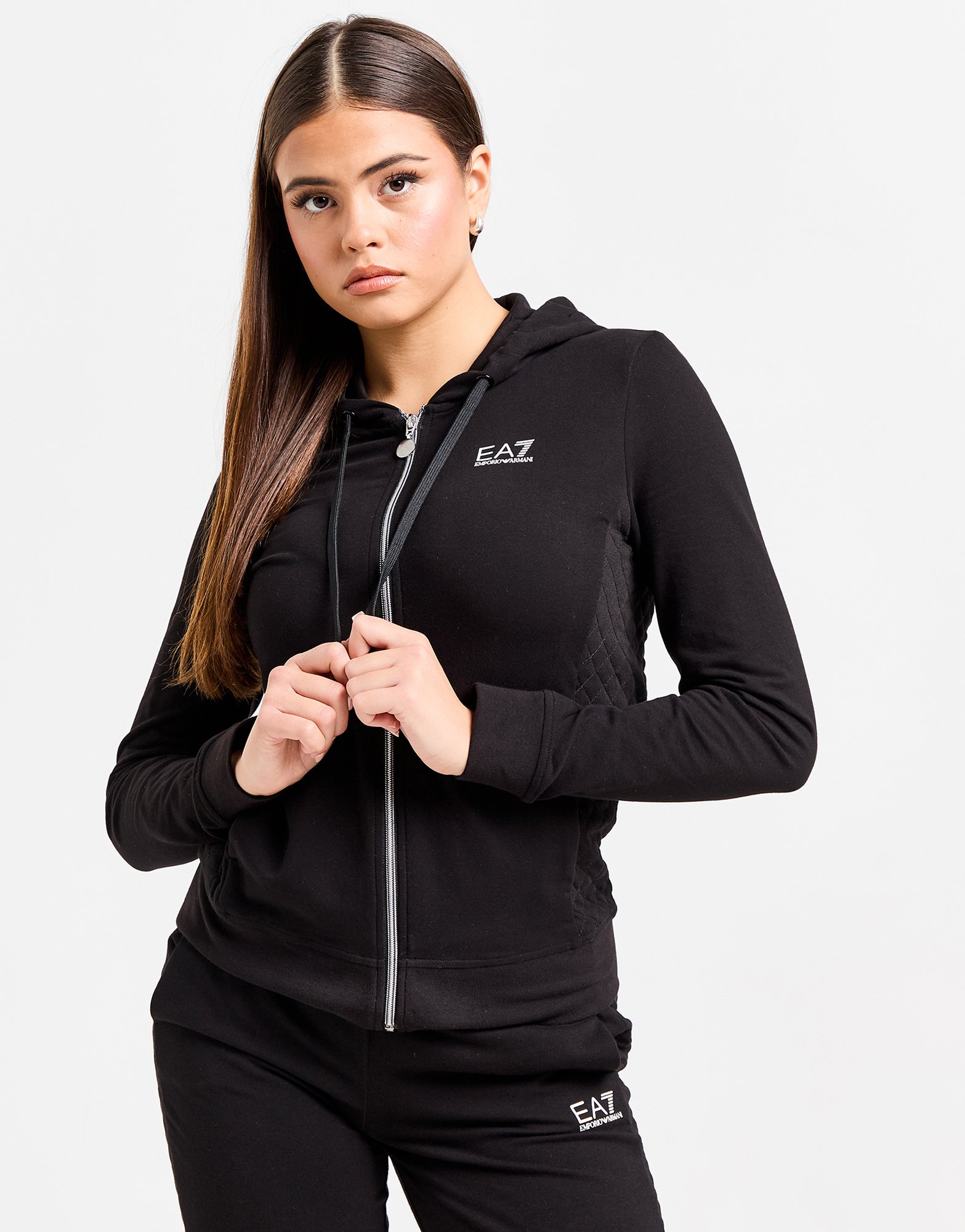 Emporio Armani EA7 Ensemble de survêtement Zippé Quilted Femme