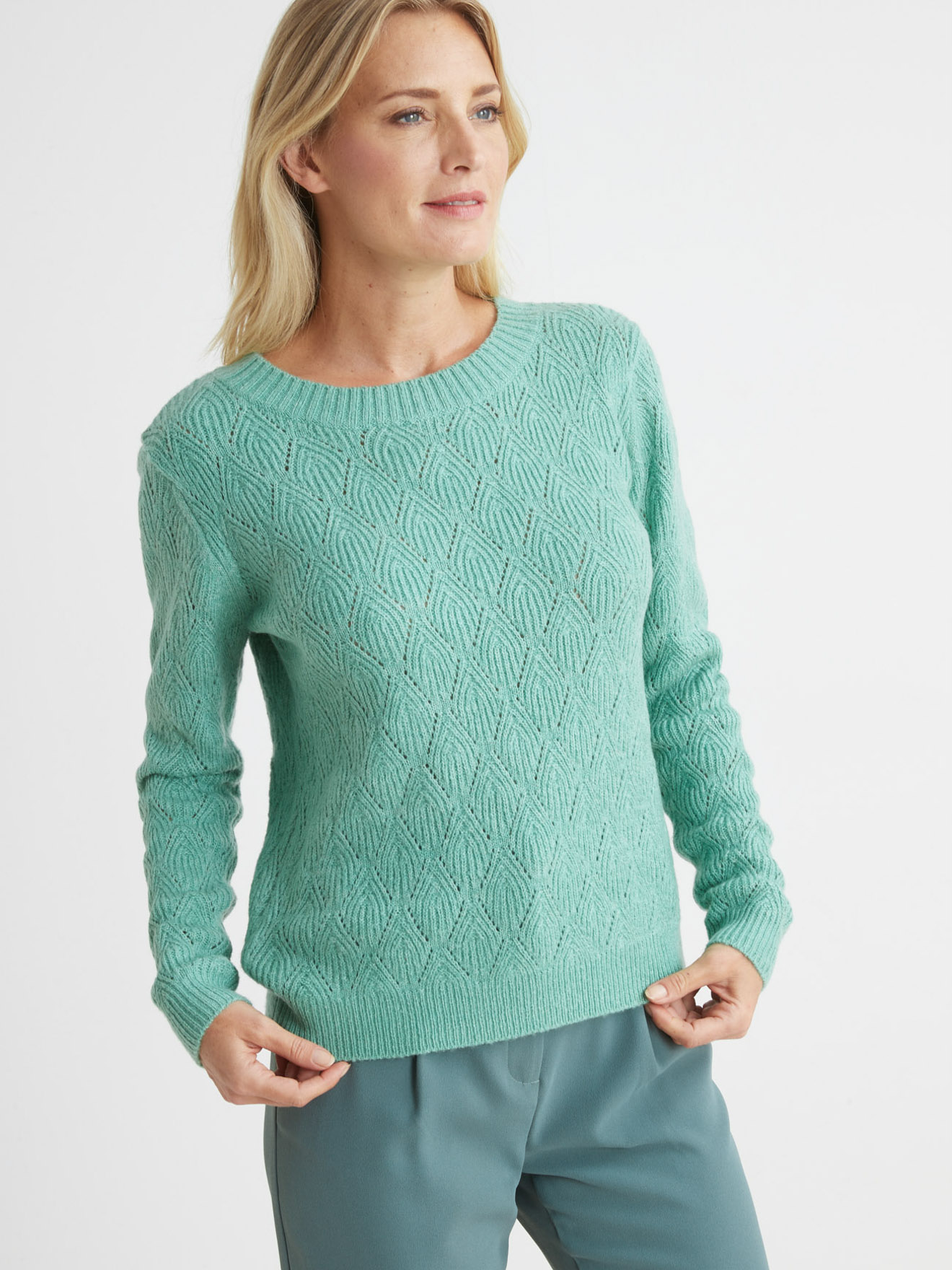 Pull maille fantaisie