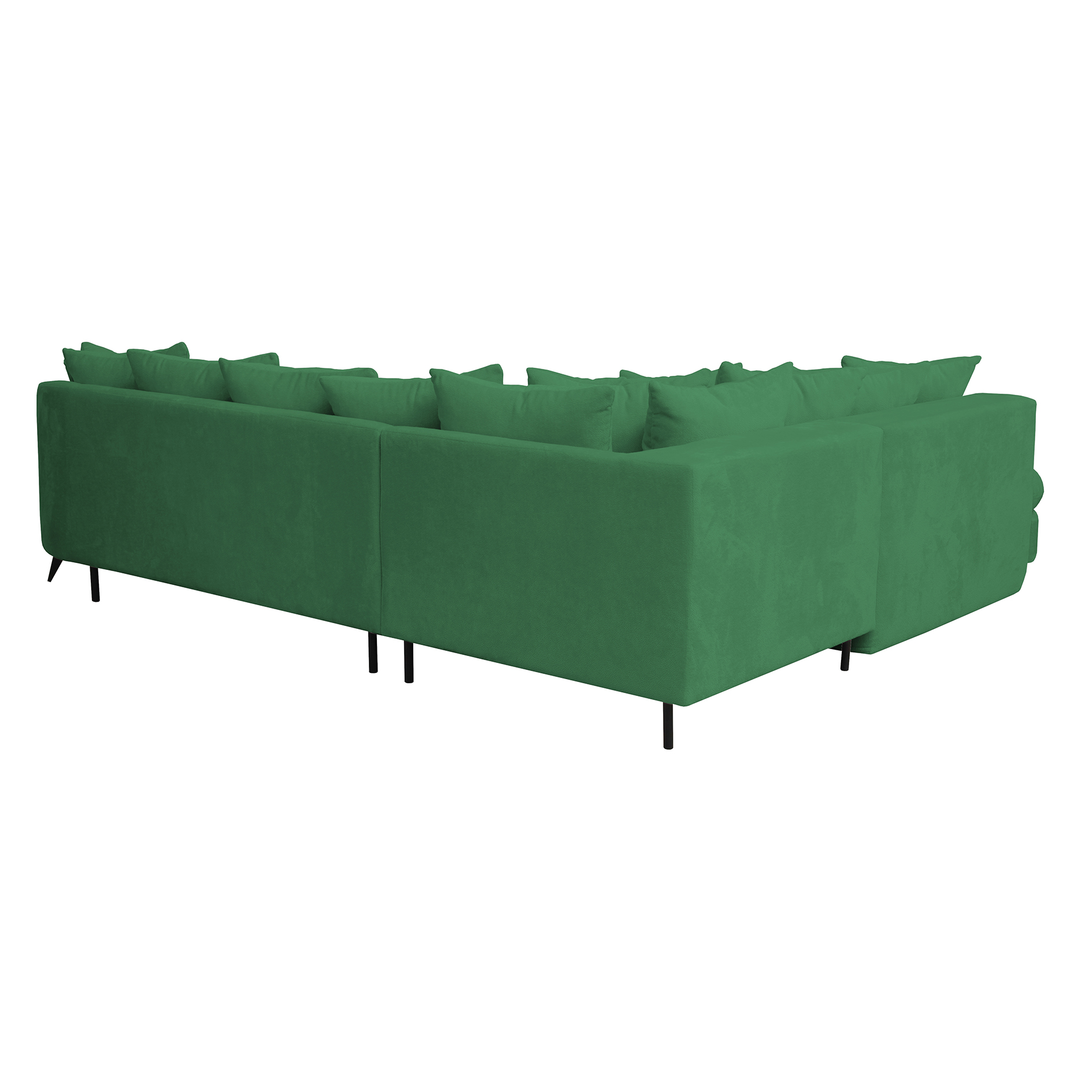 Ecksofa - rain forest - mit Liegefunktion und Staukasten - Ottomane links