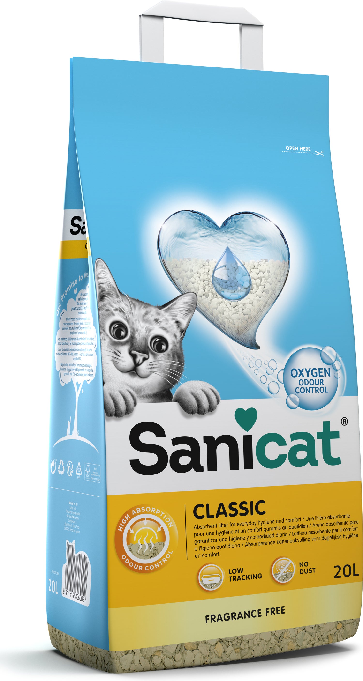 Sanicat kattenbakvulling Classic 20 L