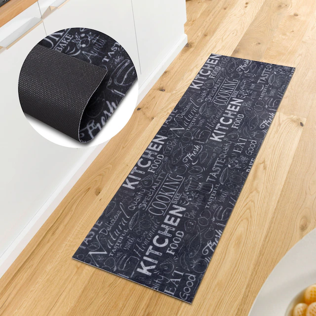 HANSE Home Küchenläufer »Wild Kitchen Board« rechteckig 3 mm Höhe Läufer, Rutschfest, Küchenteppich, Küche, Teppich, Pflegeleicht, Flur