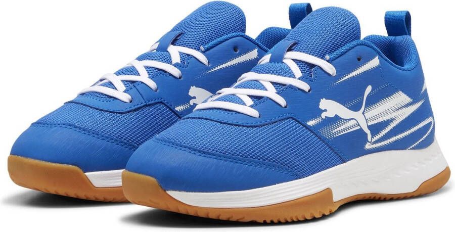 PUMA Kinder Indoorschuhe Low Varion II Jr 108105 Team Royal- White-Gum