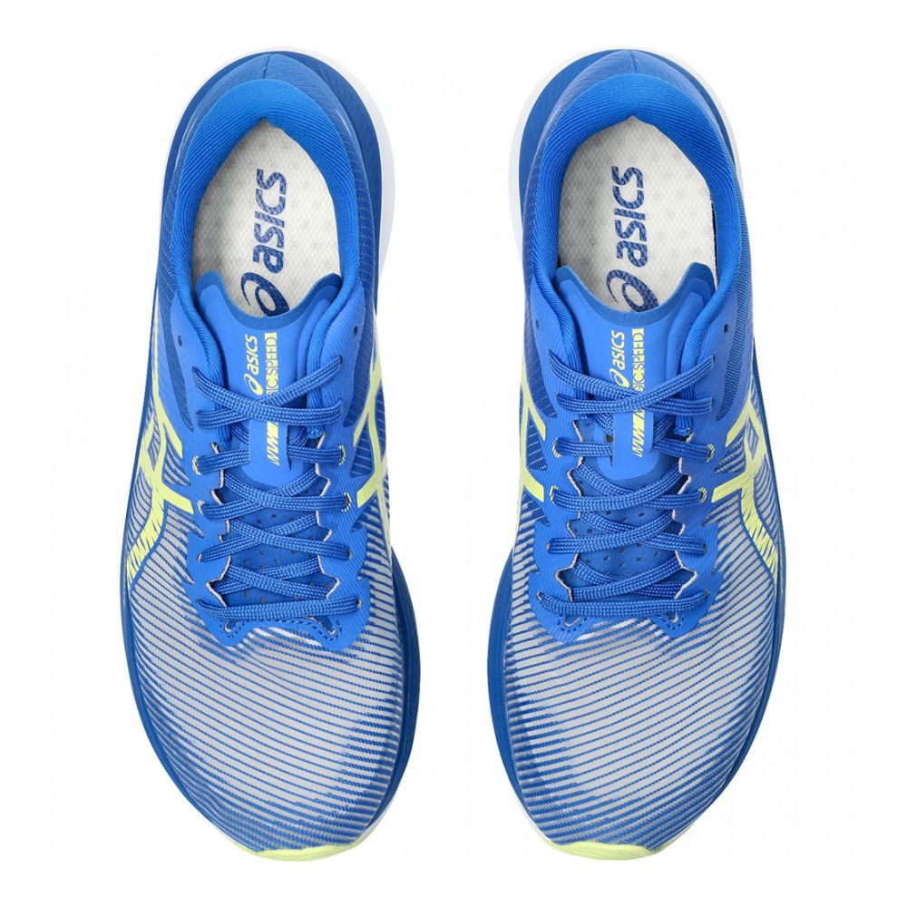 Asics MAGIC SPEED 3 - Chaussures running Homme illusion blue/glow yellow