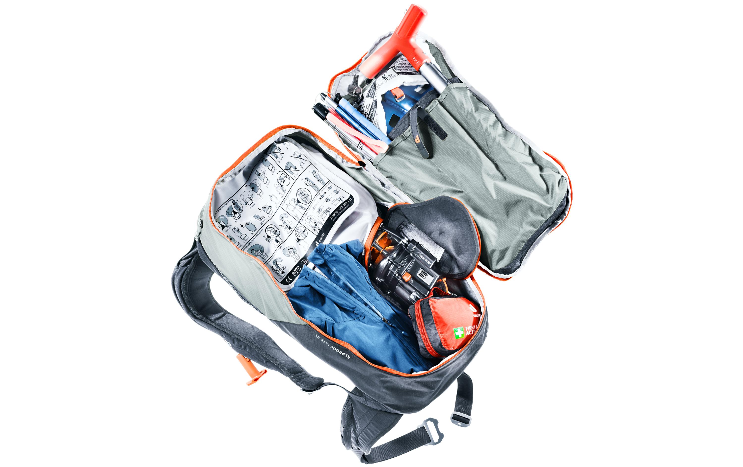 Rucksack Alproof Lite 22, Tin/Black<br>Lawinenrucksack