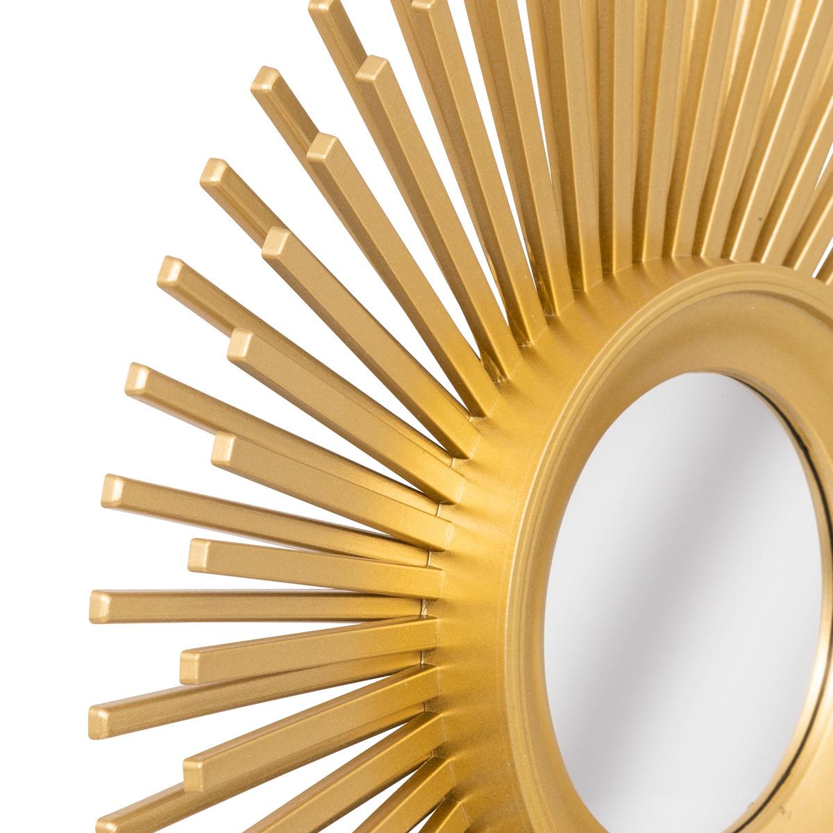 SET 3 MIROIRS AMED OR D.25CM