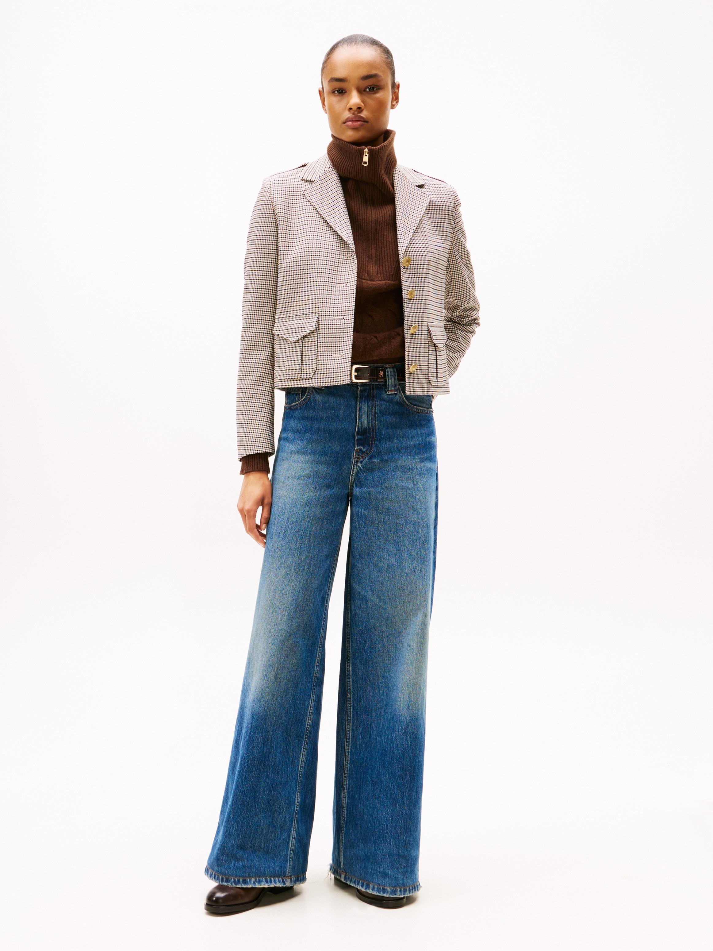Tommy Hilfiger High-waist-Jeans »DNM KRIS 70's WIDE LEG HW«
