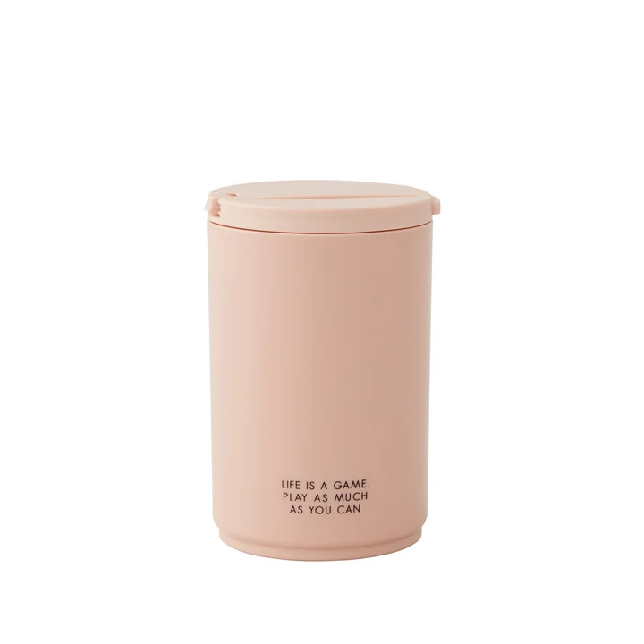 Design Letters - Kids life Trinkhalm-Becher 330 ml, hellgrün
