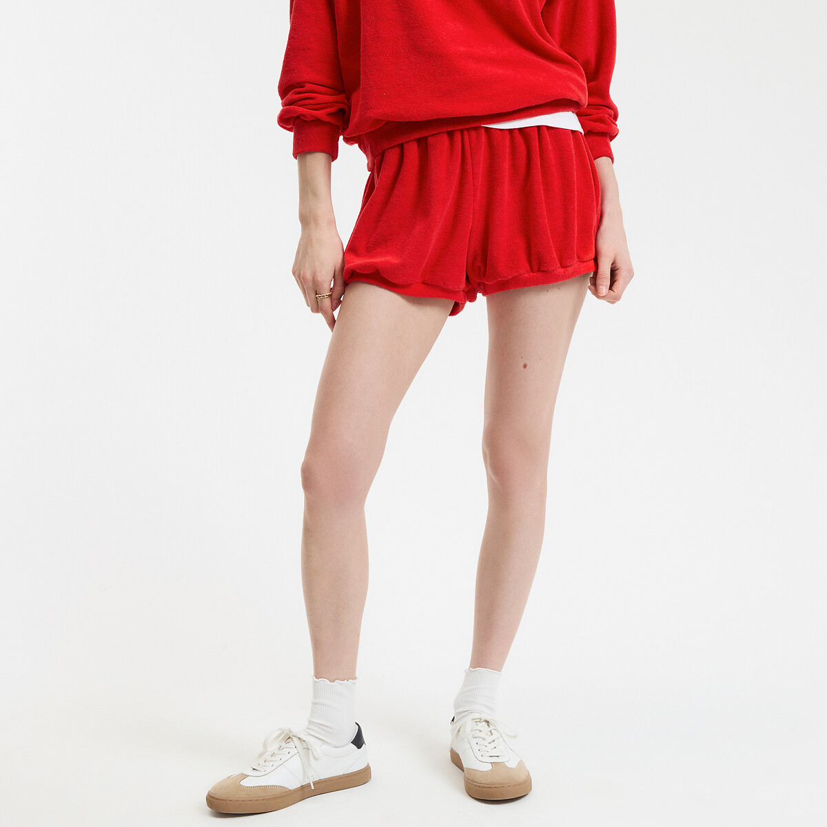 COLEÇÃO LA REDOUTE<br>Shorts de tecido atoalhado com cós elástico