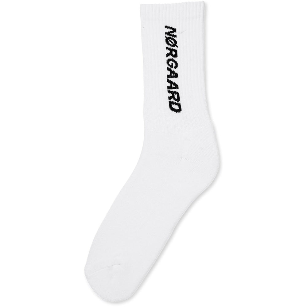 Køb Mads Nørgaard White Cotton Tennis MN Classic Strømper