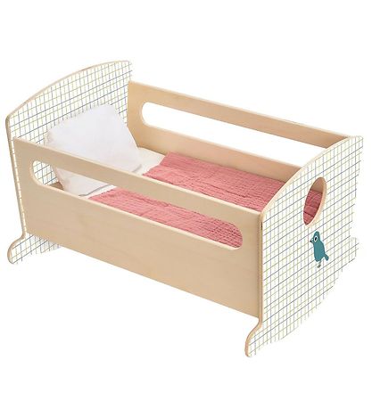 Djeco Dukketilbeh?r - Vugge - Rocking Bed Blue Night