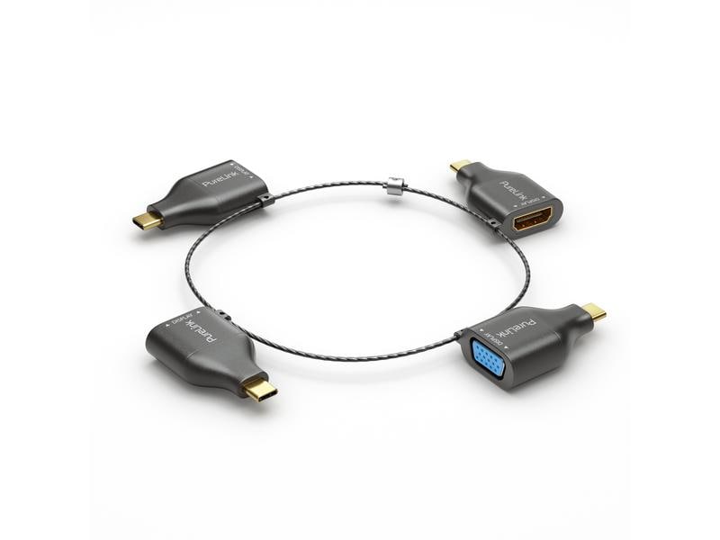 PureLink Adapterring IQ-AR300 USB-C 4K USB-C Adapterring mit vier Adaptern