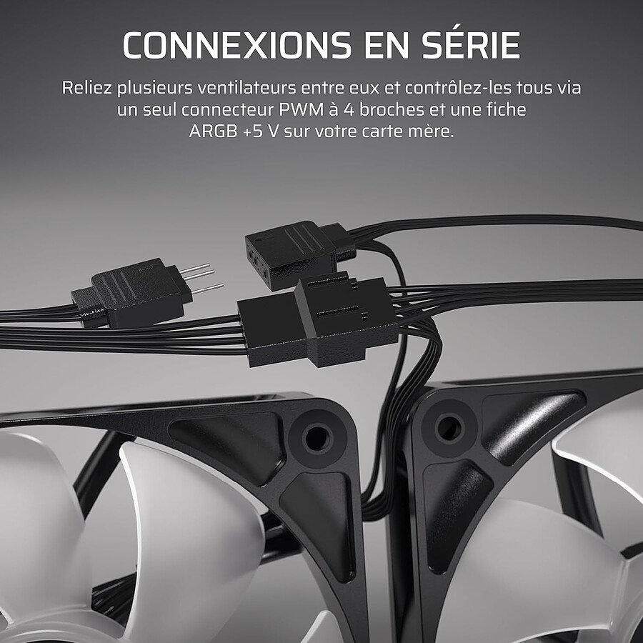 Corsair RS120 ARGB Triple Pack - Noir