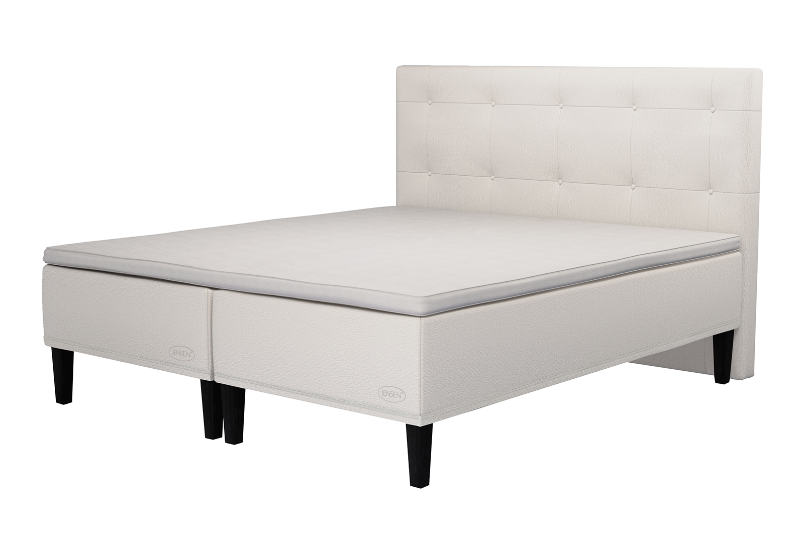 Carat rammemadrass 90x200 cm i tekstil 181 beige med medium fasthet. Uten overmadrass og ben