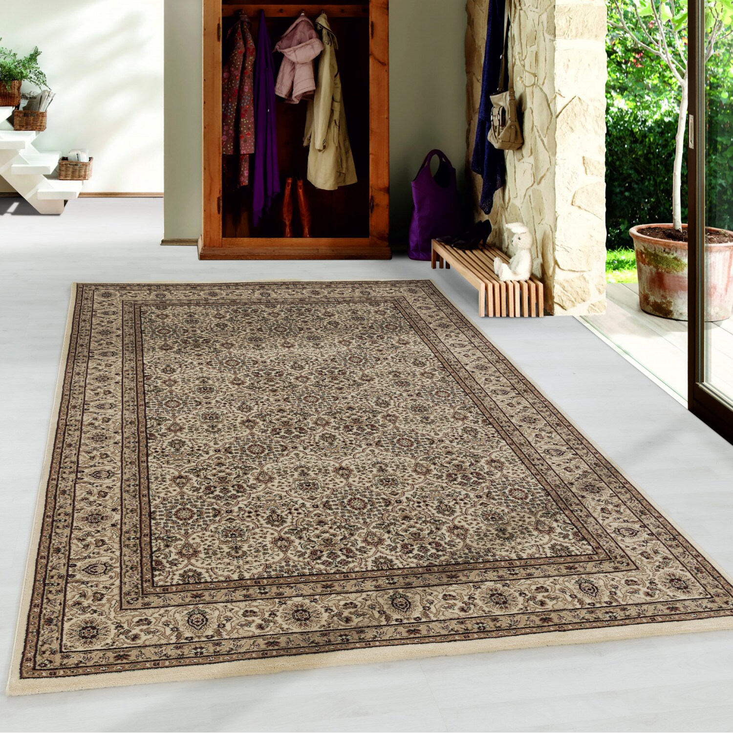 Wunderschöne Orient-Dekor Orientteppich Traditional rechteckig Kurzflor 9mm