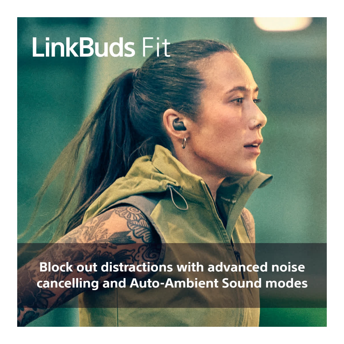 Sony LinkBuds Fit helt trådløse in-ear hodetelefoner (hvit)
