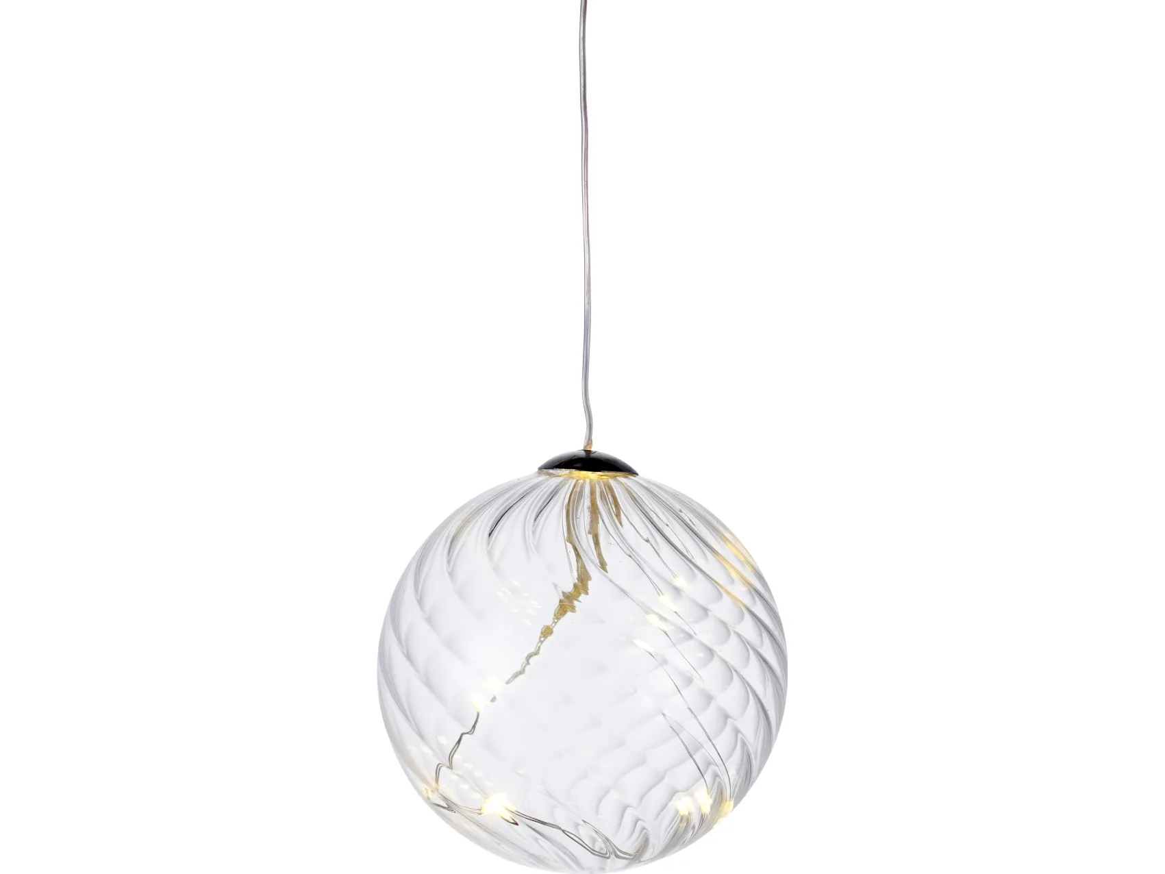 Sirius Wave Kugle - Klar - Ø 8 cm