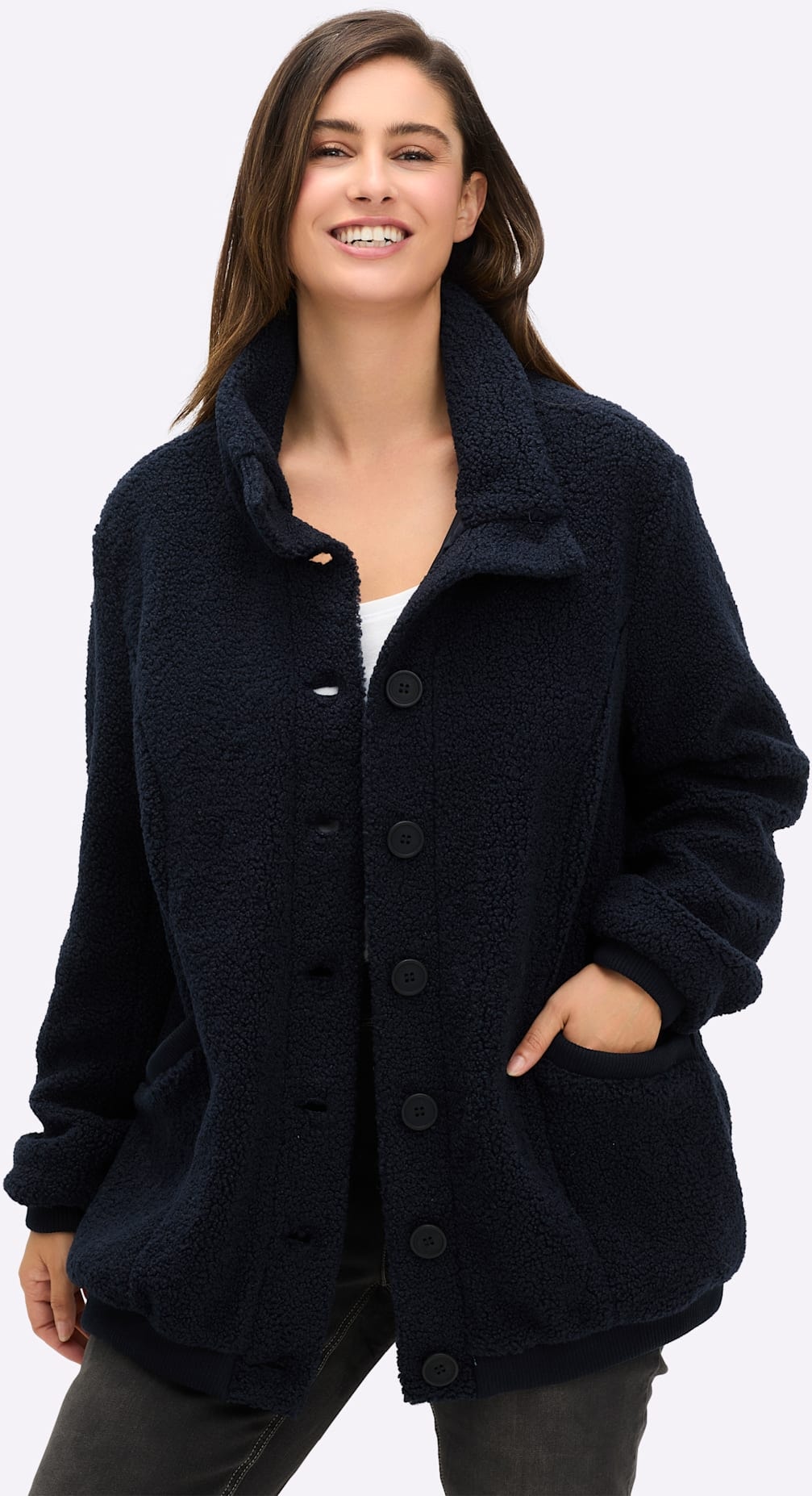 Sheego Blouson ohne Kapuze