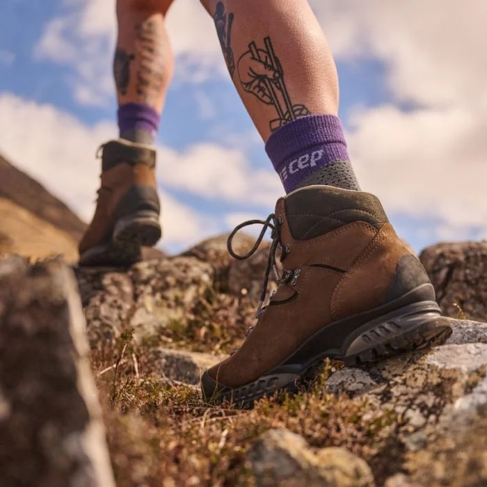 CEP Dame Strømper Max Cushion Hiking Socks Mid-Cut Lilla