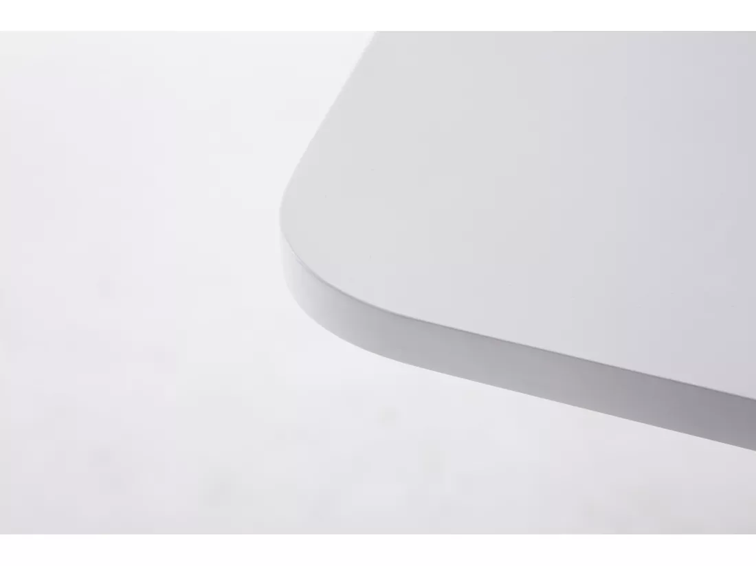 Table haute - carré - Bois - 60 x 60 cm - Blanc - eckig