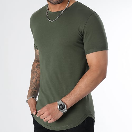 Lot De 2 Tee Shirts Oversize 2966 2965 Beige Vert Kaki