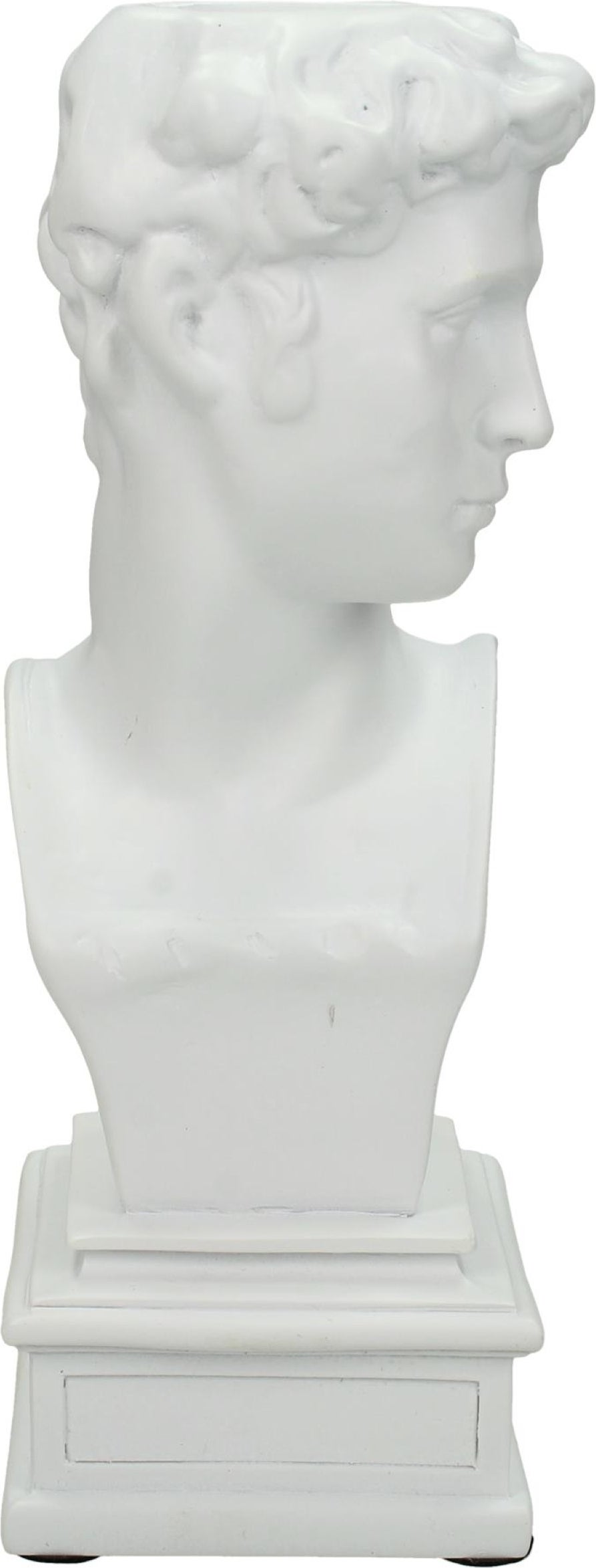 HD Collection kandelaar Roman wit 8,8 x 8,5 x 21,5 cm