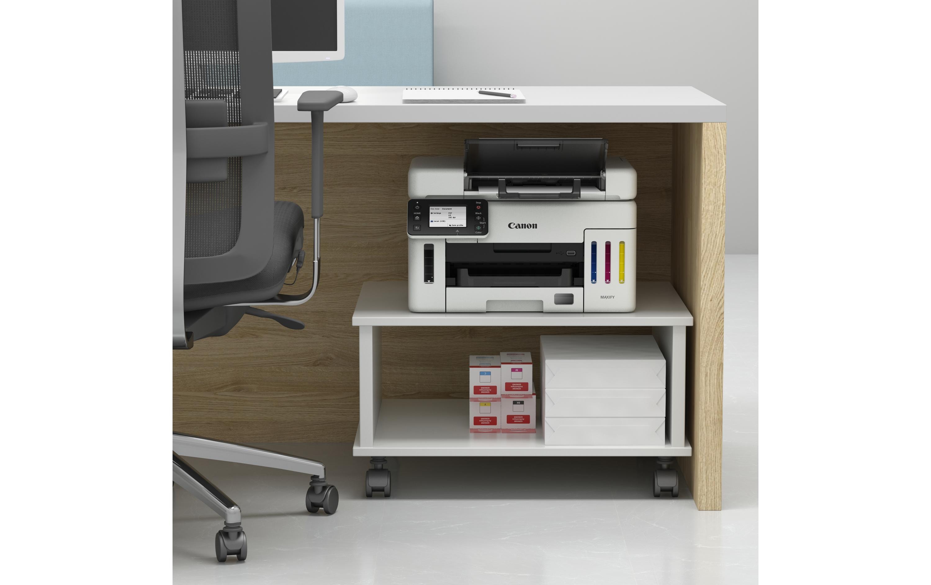 Multifunktionsdrucker GX6550<br>Multifunktionsdrucker mit nachfüllbaren Tintentanks mit hoher Reichweite für den hochproduktiven Druck von Dokumenten
