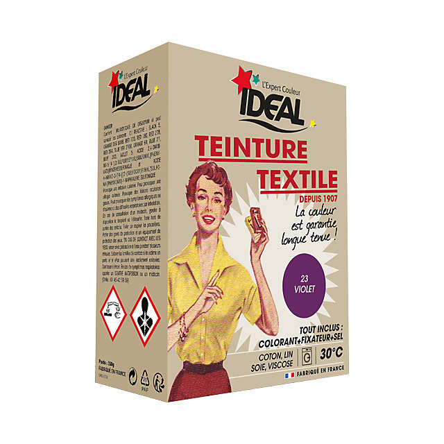 Teinture textile vintage violet Idéal 350g