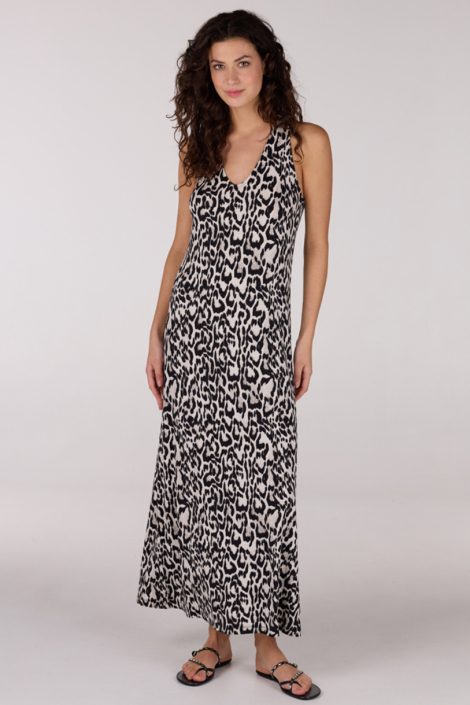 Juffrouw Jansen multi color dames jurk