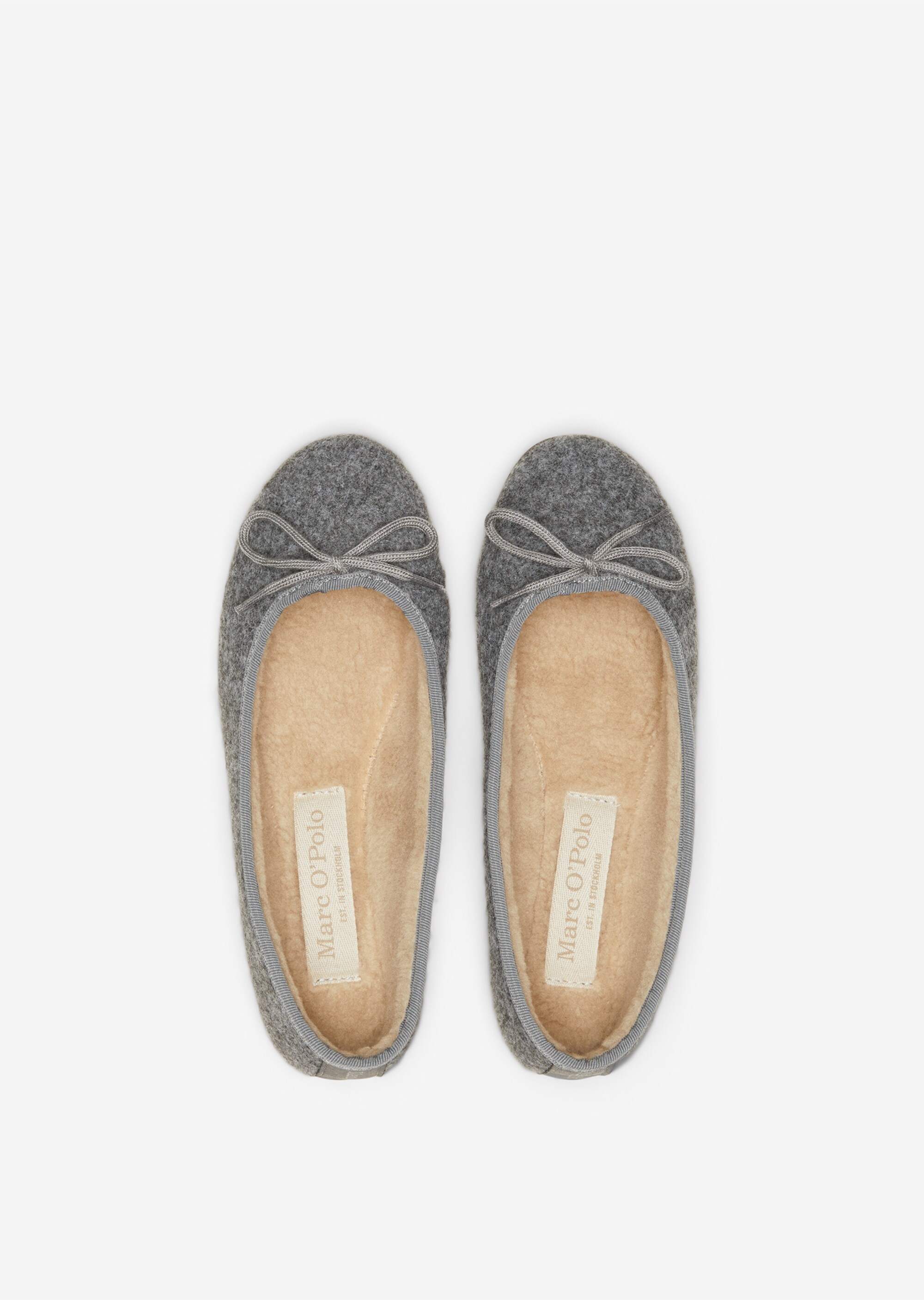 Ballerina-Hausschuhe mit flauschigem Teddyfutter
